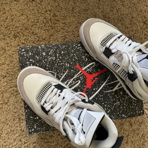 Air Jordan retro4 military black size 8m 9.5w - Picture 8 of 9